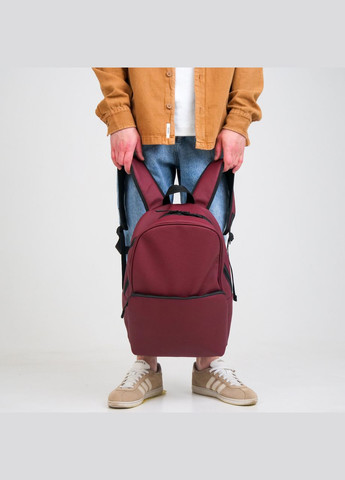Городской рюкзак из экокожи бордового цвета с отделением под ноутбук ToBeYou X (293247134)