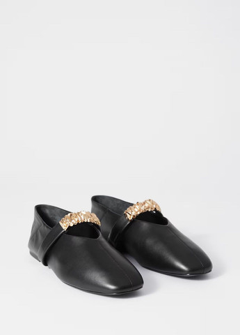 Жіночі балетки & Other Stories | чорні однотонні штучна шкіра (336432740)