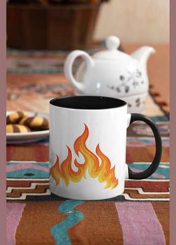 Чашка керамическая с принтом "Не делай Папины нервы" 330 мл, белая с черной ручкой No Brand (324262872)