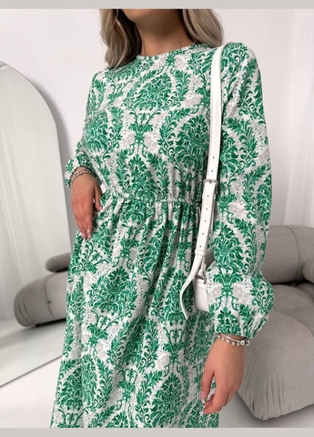 Зелена жіноча сукня із шовкового софту колір зелений р.42/44 453515 New Trend