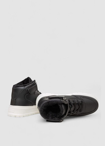 Кросівки жіночі зимові на хутрі, 248RMB05 Ager чорно-білі зими (360860089)