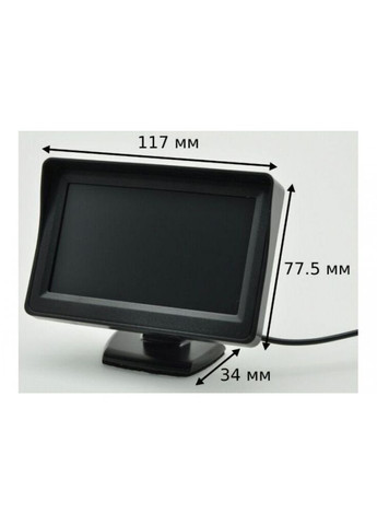 Монитор для камеры заднего вида 4,3" 4088 в автомобиль (Черный) CAR (338851470)