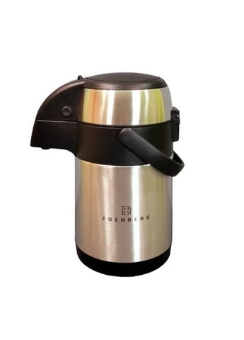 Термос вакуумный питьевой 2.5 л с помповым насосом из нержавеющей стали EB-3515 Edenberg (360654575)