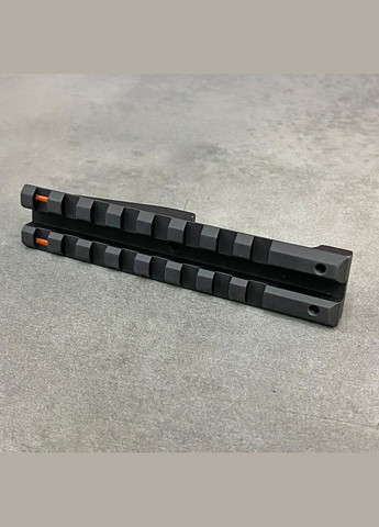 Планка Picatinny для АК, на целик, 8 слотов, длина 100 мм, световоды, планка Пикатинни на АК No Brand (362601775)