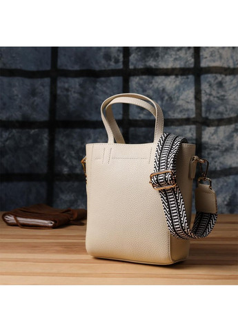 Сумка через плечо женская из натуральной кожи средняя Белый 39334 Vintage (355245263)