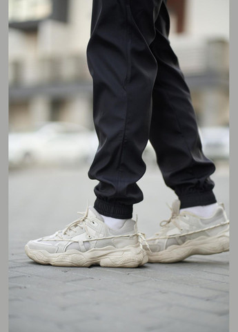 Черные демисезонные брюки No Brand