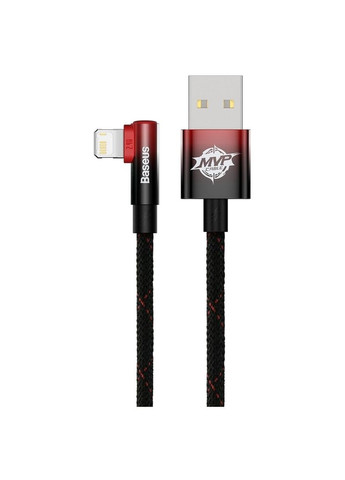 Кабель MVP 2 USB - Lightning (M/M), 2.4A, 1 м Black/Red (CAVP000020) Baseus (341487630)