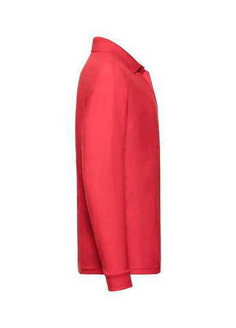 Червона літня футболка поло дитяча 65/35 long sleeve polo kids (063201040116) Fruit of the Loom
