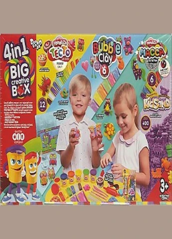 Набор креативного творчества "4в1 BIG CREATIVE BOX" цвет разноцветный CB-00009403 Danko Toys (314891820)