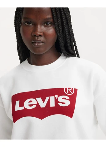 Білий світшот Levi's логотип без декору (402630053)