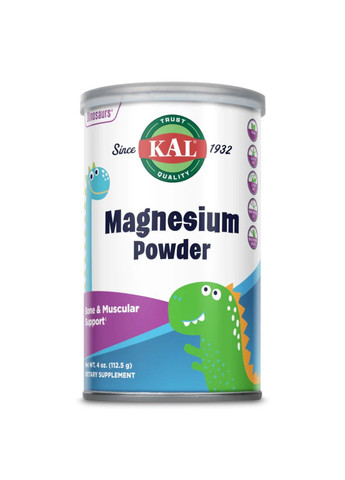 Комплекс мінералів Magnesium Powder 200mg - 4oz Unflavored KAL (288677463)