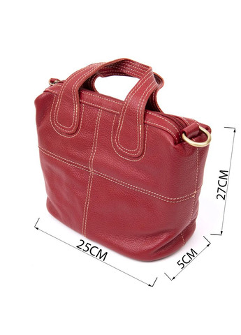 Сумка женская на молнии флотар 20405 Красная Vintage (329146661)