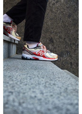Комбіновані Осінні кросівки чоловічі new balance 860 v2 red нью беланс 860 No Brand