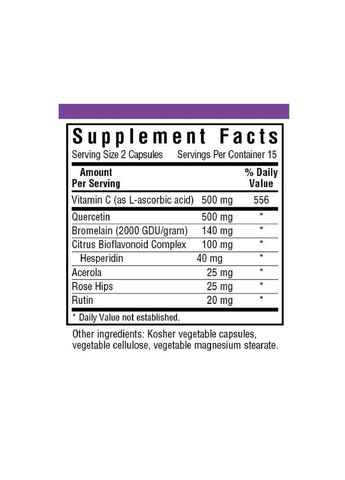 Кверцетин, Super Quercetin, 30 вегетарианских капсул. Bluebonnet Nutrition (322741166)
