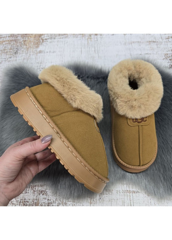 Коричневые тапочки домашние Fashion