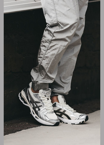 Сірі всесезон кросівки чоловічі і жіночі asics gel-kayano 14 grey black | асікс гель-каяно 14 сірі чорні No Brand