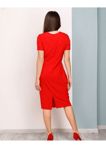 Червона ділова сукня 12491 червоний ISSA PLUS