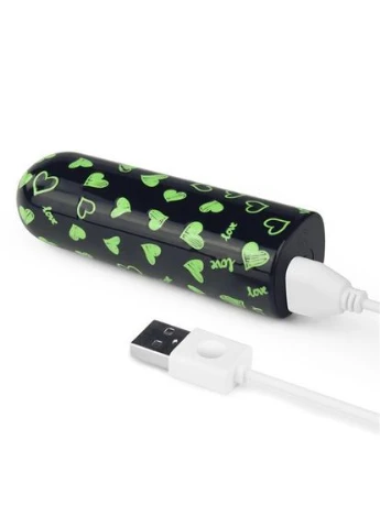 Вибропуля - Rechargeable Glow-in-the-dark Heart Massager Drive Lovetoy (322535801)