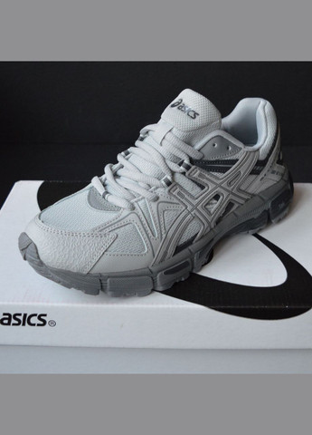 Серые демисезонные мужские кроссовки кеды серые кожаные с сеткой весенние летние стильные No Brand кросівки