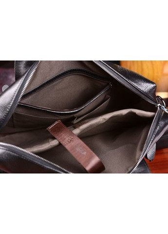 Чоловіча шкіряна сумка портфель для документів формат А4. Шкіряний діловий портфель чорний Eton (365848194)