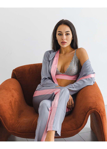 Комбинированный демисезонный пижамный комплект Модельєр