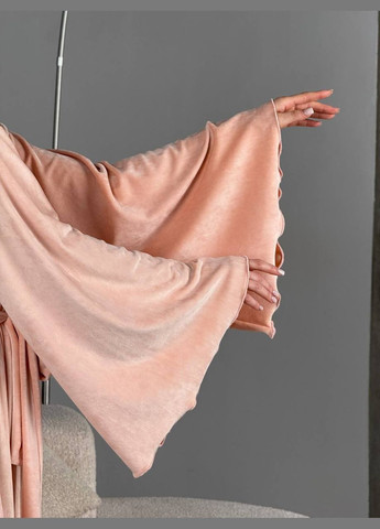 Женский персиковый халат No Brand (335076410)