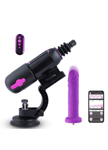 Высокомобильная смарт секс-машина Pro Travel APP с фаллоимитатором, присоска, пульт ДУ - CherryLove Hismith (332209670)