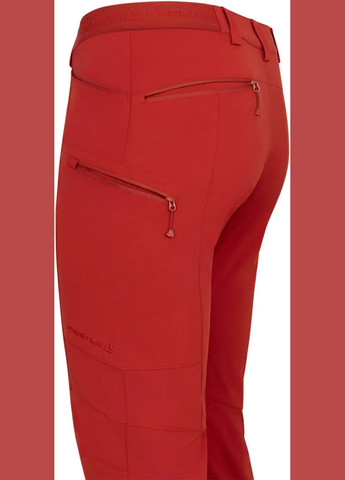 Красные демисезонные брюки No Brand