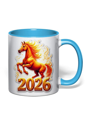 Чашка с печатью "Огненный конь (символ 2026 года)" 330 мл ( ) (35852) No Brand (373297264)