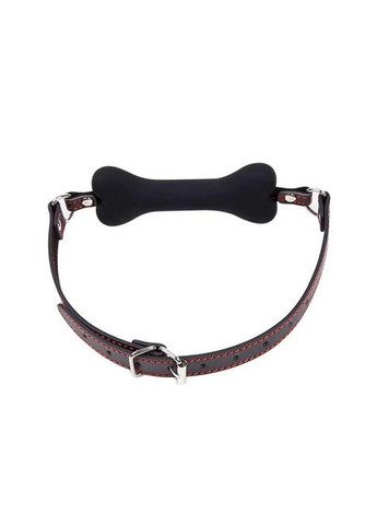 Кляп "Кость" в рот для BDSM и ролевых игр Черный - Садомазо - (372733905)
