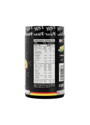 Амінокислоти BCAA&EAA zero лимонний холодний чай 520 г MST (361115726)