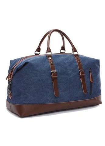 Дорожня сумка текстильна середня 20084 Синя Vintage (297129788)