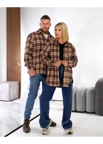 Кофейная рубашка No Brand