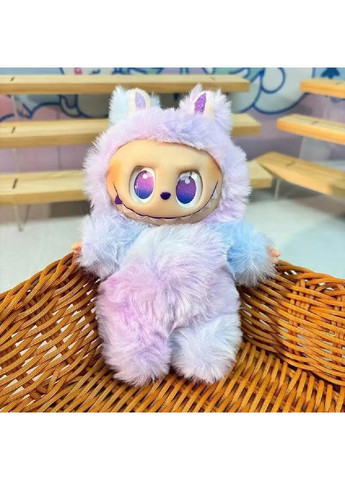 Мягкий плюшевый пушистый брелок сюрприз игрушка Лабубу на сумку рюкзак ключи 16 см (480731-Prob) Фиолетовый Unbranded (341341268)