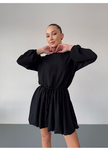 Чорна повсякденний сукня жіноча Гермес однотонна