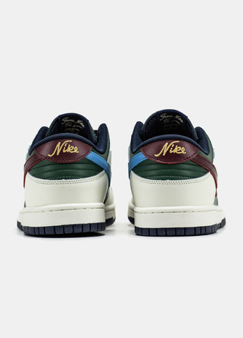 Білі Осінні кросівки чоловічі sb dunk low white red green | найк сб данк низькі білі червоні зелені No Brand