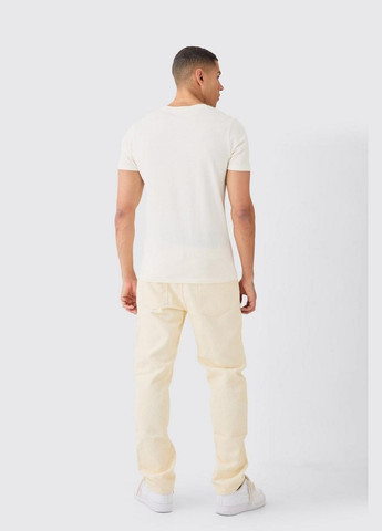 Бежевые демисезонные джинсы Boohoo