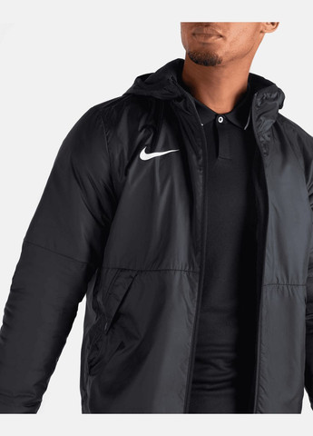 Чорна демісезонна куртка (вітровка) чоловіча fall jacket park 20 cw6157-010 весна-осінь чорна Nike