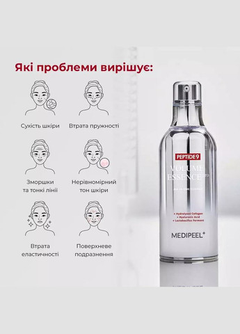 Эссенция для упругости кожи с пептидами Peptide 9 Volume Essence Pro, 100мл Medi-Peel (341679346)