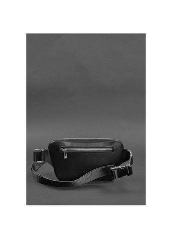 Поясная сумка женская кожаная через плечо Трапеция Черный BlankNote (302008844)