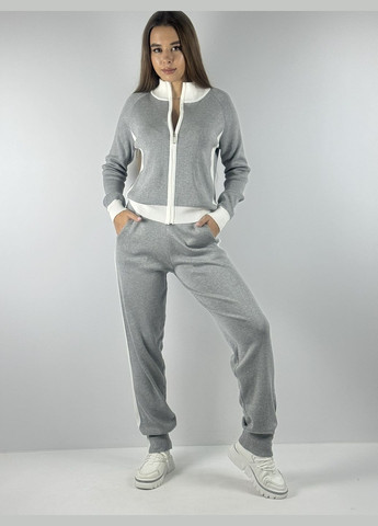 Костюм жіночий, сірого кольору з білими лампасами, тонко в,язаний трикотажний, дуже м, який на дотик. Трендова новітня модель Kor@Kor (311222926)