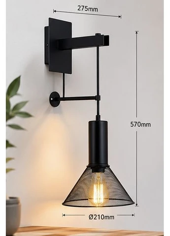 Бра / Настенный светильник 15648W1, E27, стиль лофт Globo Lighting (380682607)
