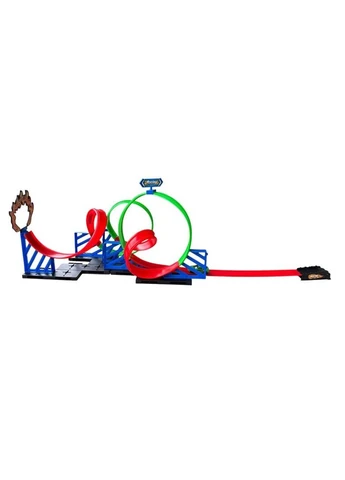 Трасса Гонка 6604 – Looping Track с тремя кольцами и стартом, короб.50x8x33 см No Brand (393544854)