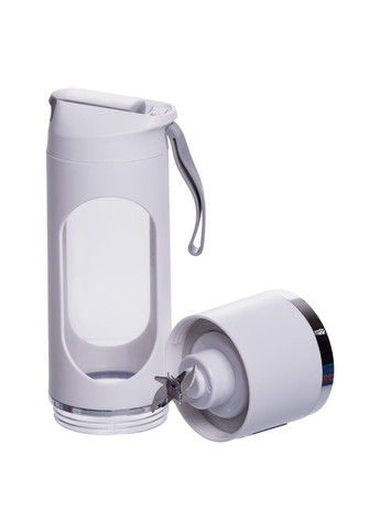 Портативний блендер для смузі на акумуляторі 450 мл 25 Вт USB Білий HP-11-10W Huizhou (369720591)