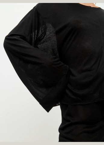 Чорна жіноча піжама з віскози, костюм для дому кофта + брюки Veronica