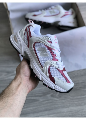 Кросівки жіночі New Balance 530 White Red | Нью Беланс 530 білі No Brand білі демісезони (362894457)