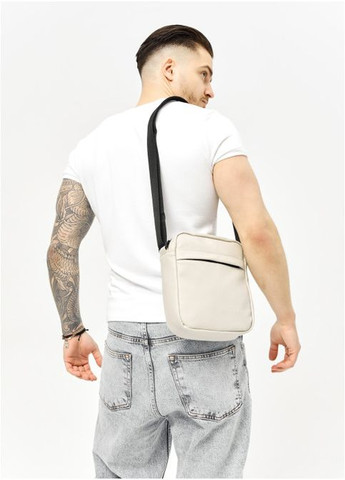 Мужская сумка мессенджер через плечо из экокожи Серая (1001019723) Sambag (360965726)