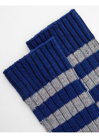 Сині шкарпетки утеплені,синій-сірий, Pull & Bear (368151310)