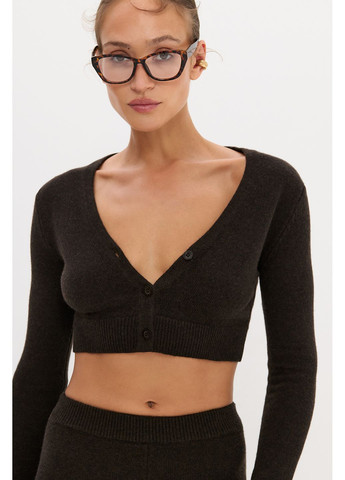 Кардиган укорочений із додаванням вовни ягняти 7007 Papaya (360729637)