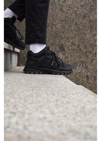 Чорні Осінні кросівки чоловічі adidas terrex triple black адідас No Brand